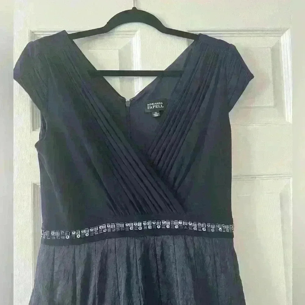 Adrianna Papell Blue Dress.